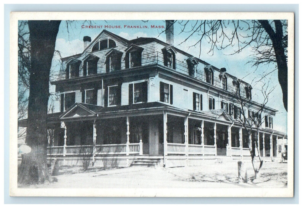 c1910's Crescent House Franklin Massachusetts MA Unposted Antique Postcard