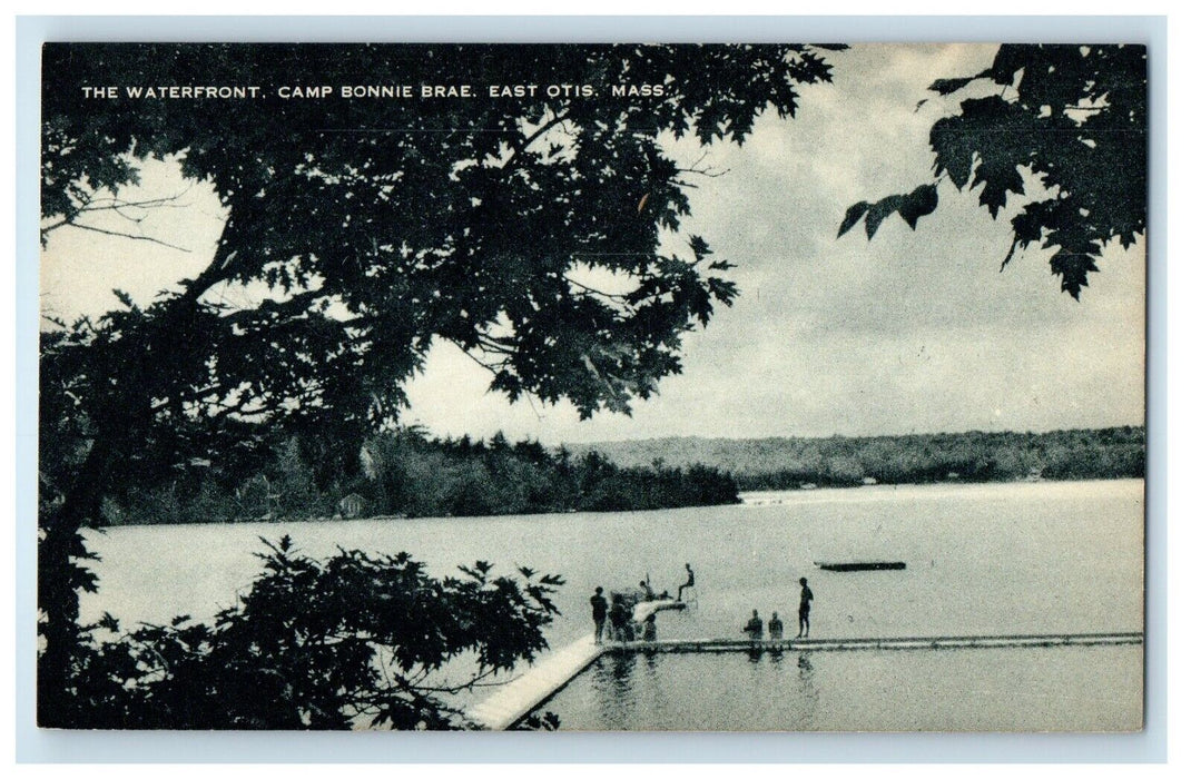 The Waterproof Camp Bonnie Brae East Otis Massachusetts MA Vintage Postcard