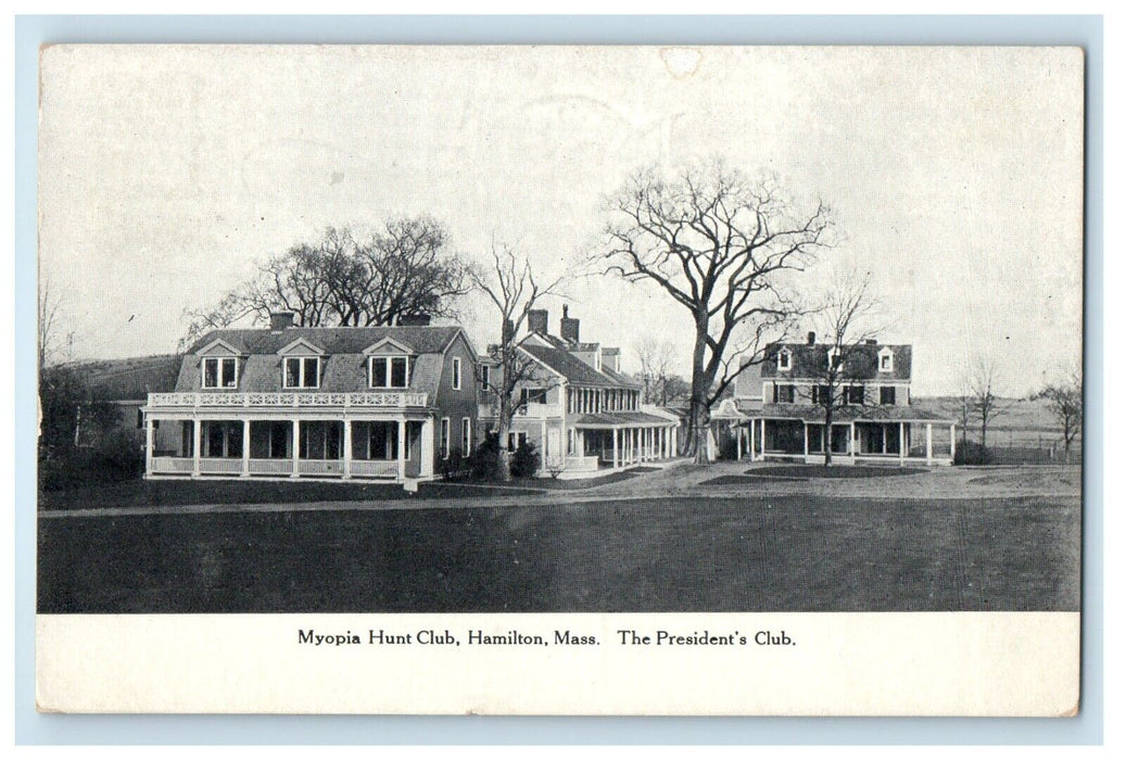 c1910's The President Club Myopia Hunt Club Hamilton Massachusetts MA Postcard