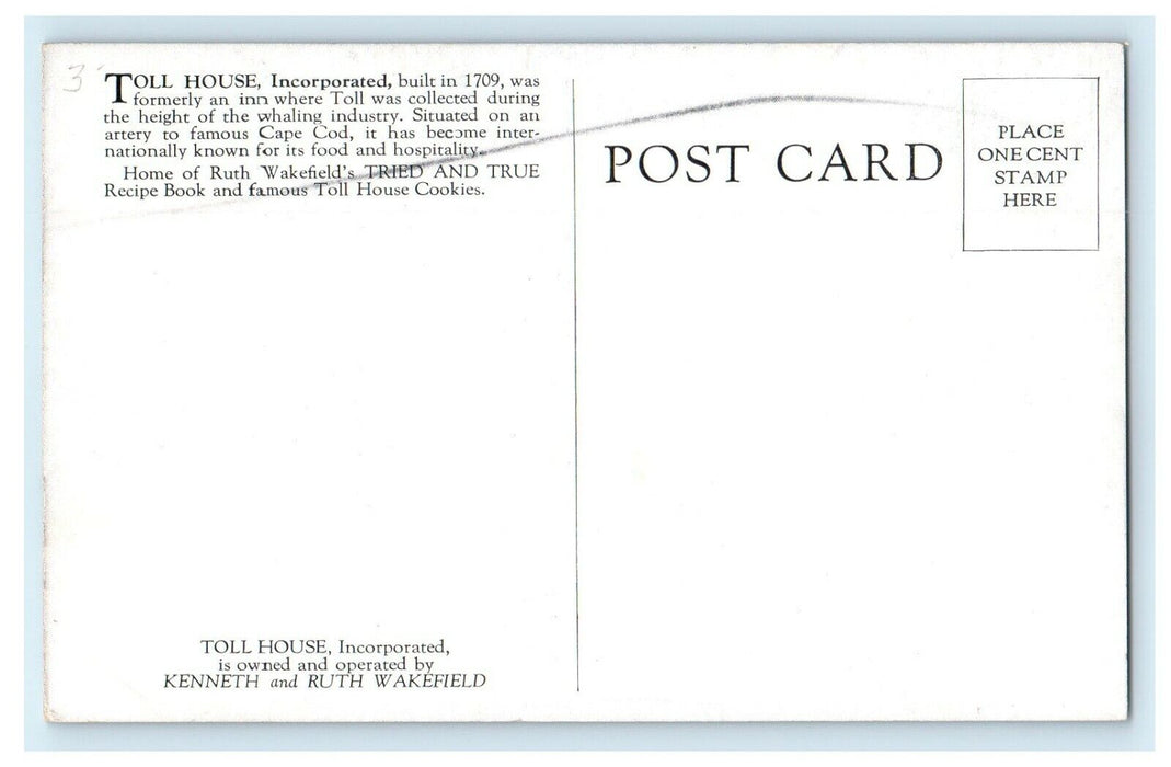 Street View Of Toll House Cookies Inc. Whitman Massachusetts MA Postcard