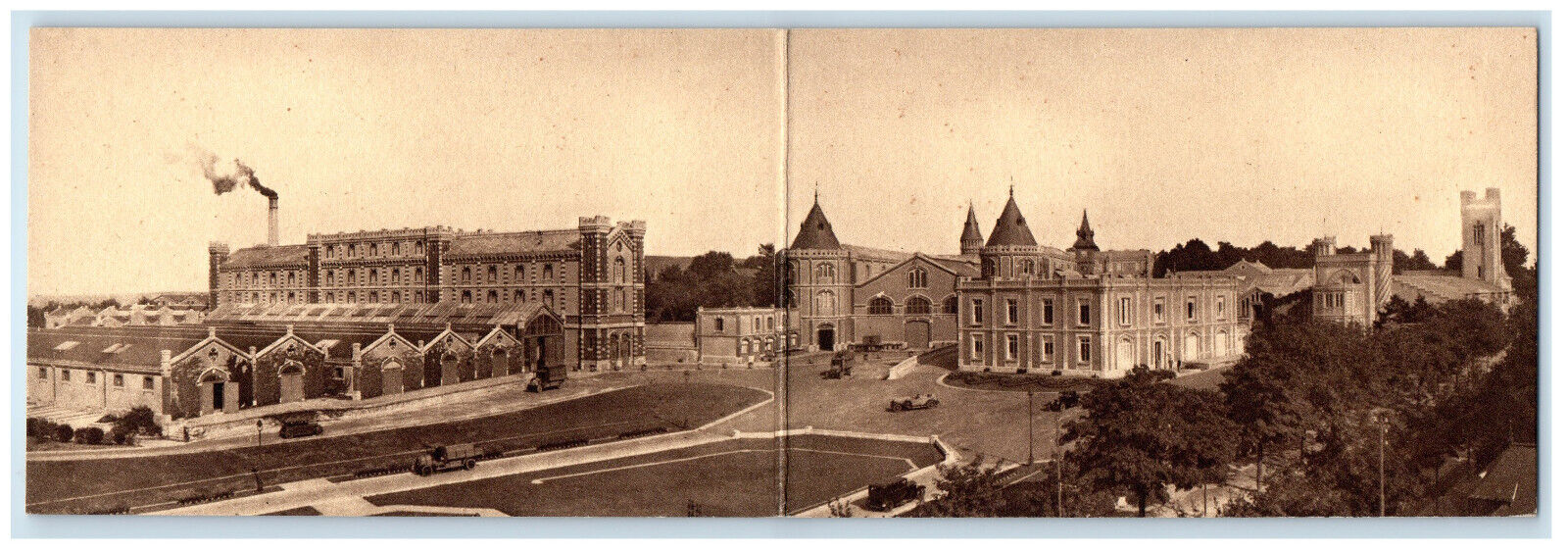 c1940s Panorama, General View of the Establishments Reims France Postcard