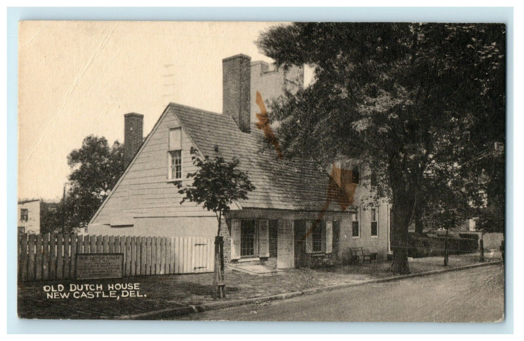 1950 Old Dutch House New Castle Delaware DE Posted Vintage Postcard