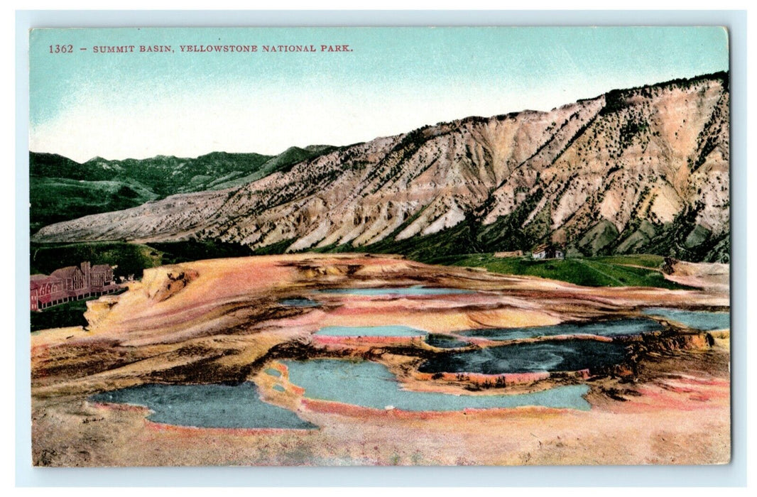 Summit Basin Yellowstone National Park Vintage Interesting Comment Postcard