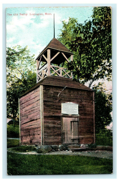 Old Belfry Lexington Massachusetts Vintage Antique Postcard