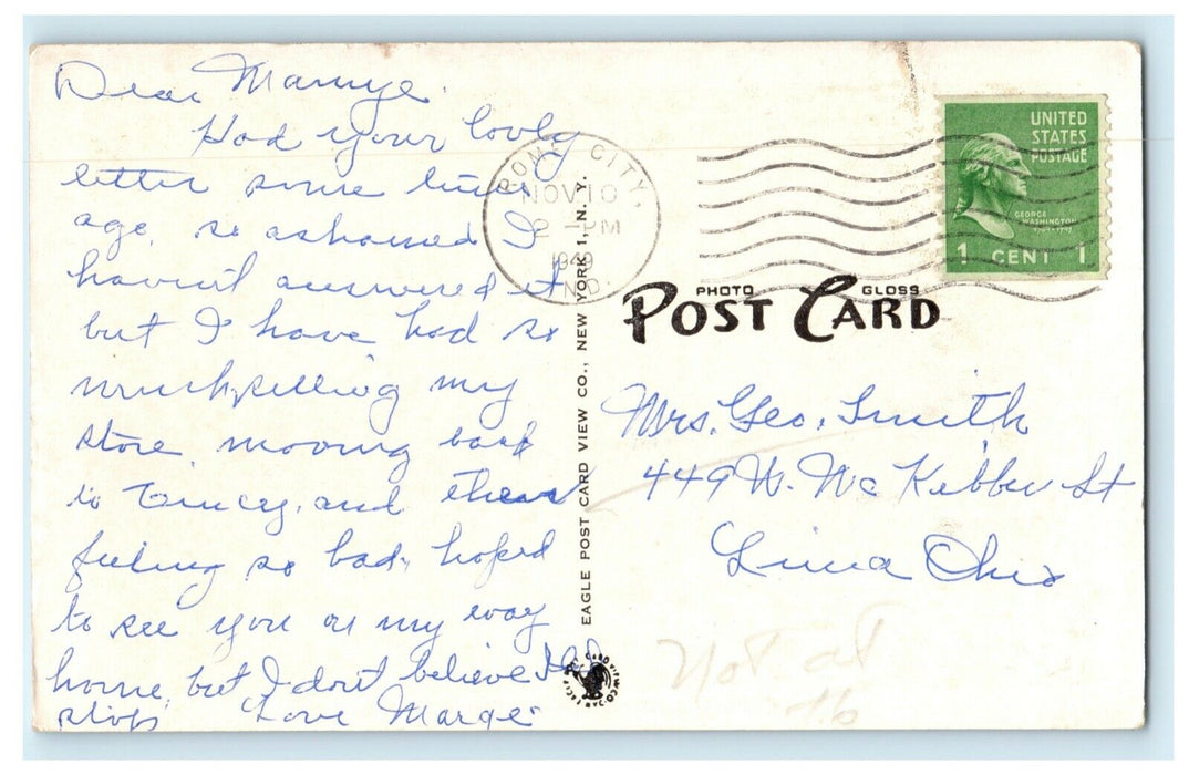 1949 Fall Scene Kneipp Springs Rome City Indiana IN Posted Vintage Postcard