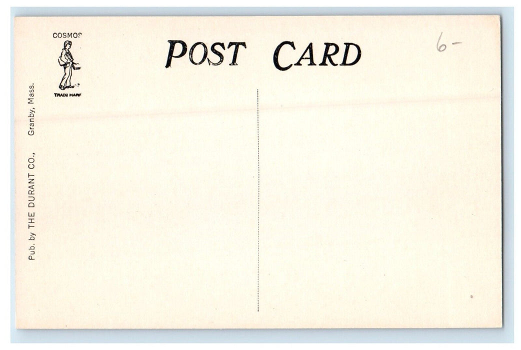 c1910's Kellogg Memorial Hall Granby Massachusetts MA Unposted Antique Postcard