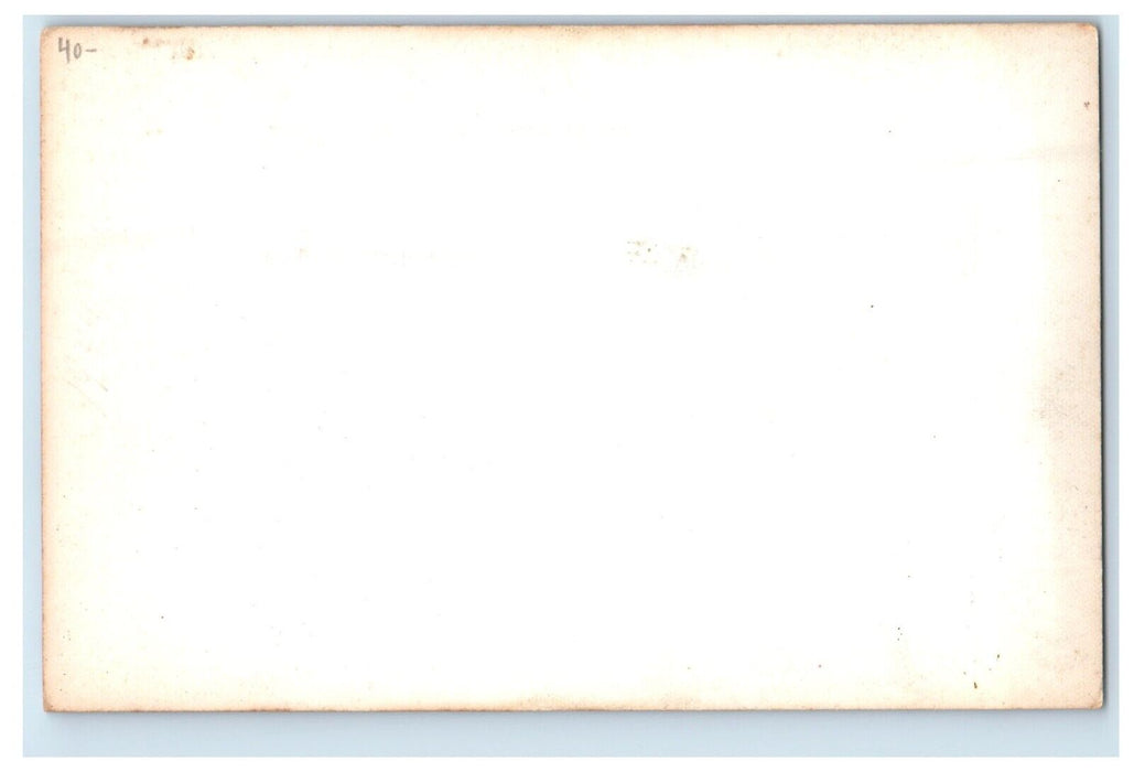 Solitude Man In Boat Riverdale Indiana IN RPPC Photo Unposted Vintage Postcard