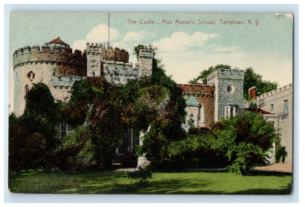 c1910 The Castle Miss Mason's School Tarrytown New York NY Postcard
