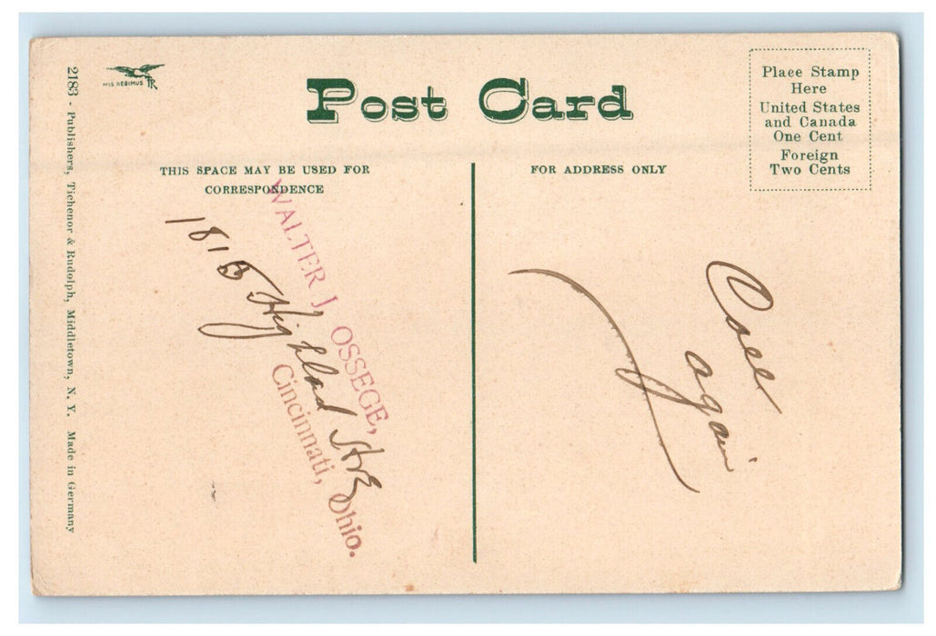 c1910 The Castle Miss Mason's School Tarrytown New York NY Postcard