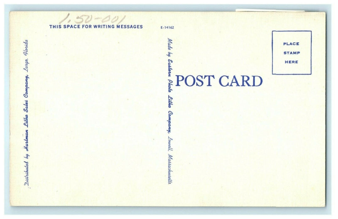 Interior View St. Nicholas Greek Orthodox Church Tarpon Springs Florida Postcard