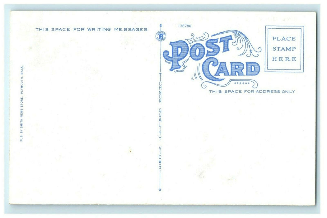 Howland House Built 1667 Oldest Plymouth Massachusetts Vintage Postcard