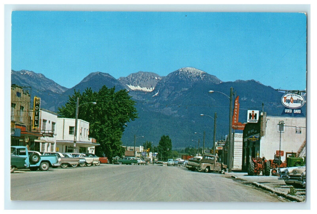 c1960's Ronan Montana Downtown Unposted Vintage Postcard