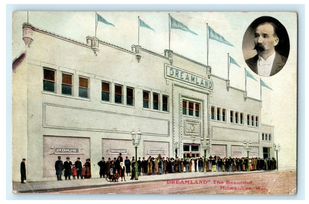 c1910 Dreamland the Beautiful Milwaukee Wisconsin WI Advertising Postcard