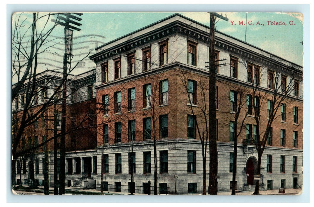 1910 YMCA Toledo Ohio OH Building Posted Vintage Postcard