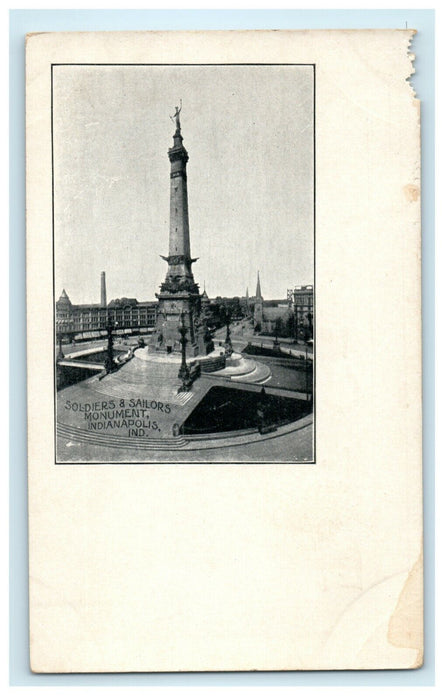 c1905 Soldiers' & Sailors Monument Indianapolis Indiana Monument Postcard