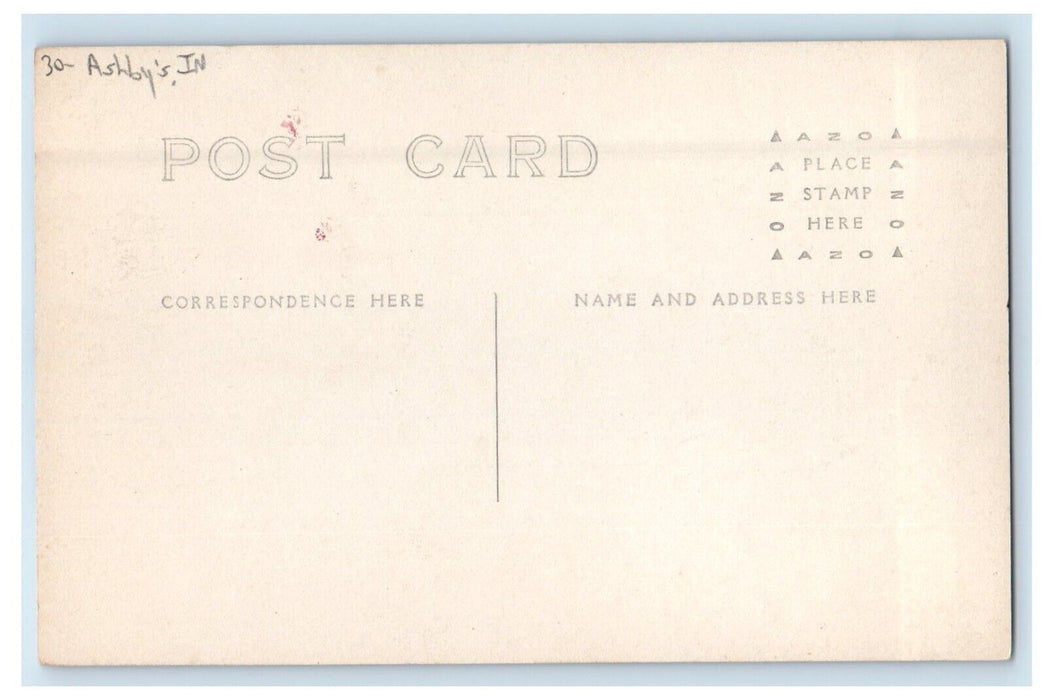 c1910's At Red Maple Springs Ashby's Indiana IN RPPC Photo Antique Postcard