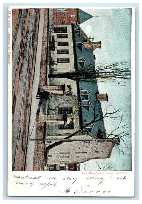 1906 Chateau De Ramsay Montreal Quebec Canada Posted Antique Postcard
