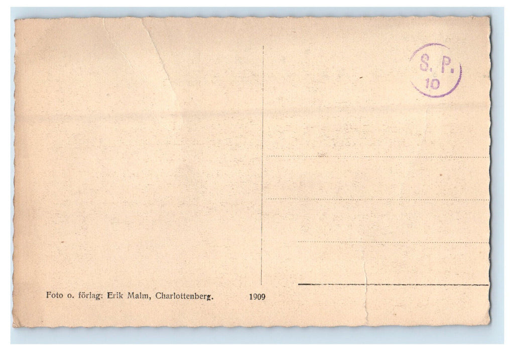 c1910 Charlottenberg Varmland County Sweden Unposted Antique Postcard
