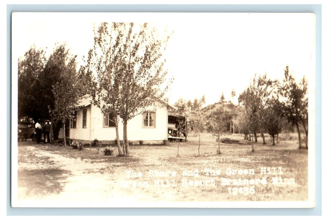 The Store And Green Hill Resort Brainerd Minnesota MN RPPC Photo Postcard