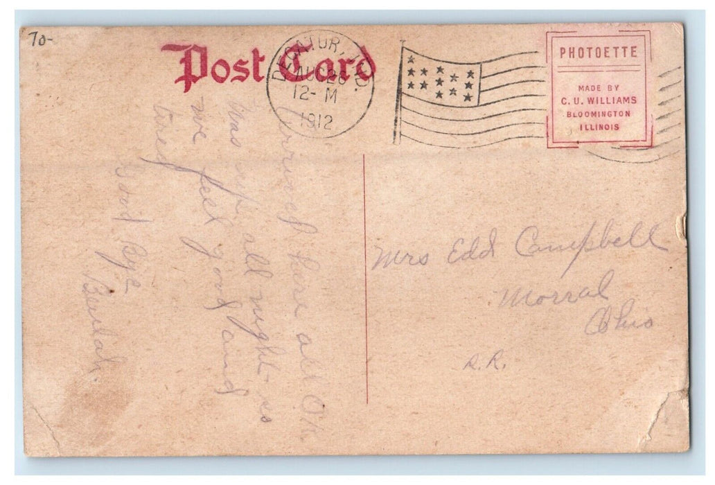 1912 View Of The Factory Decatur Indiana IN Posted Antique Postcard