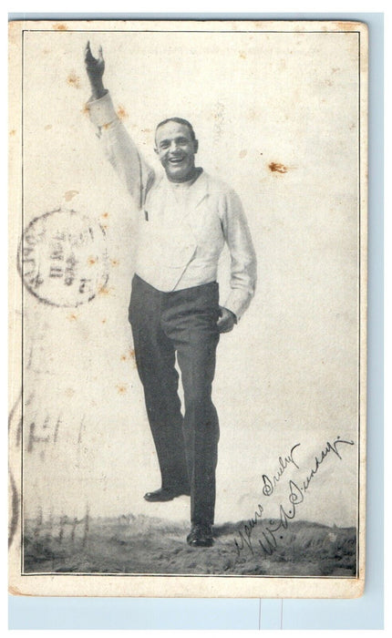 1910 Billy Sunday Studio Portrait Joplin Indiana IN Posted Antique Postcard