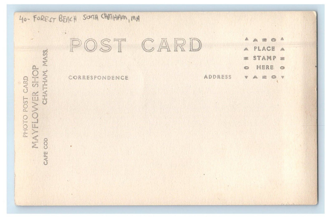 c1910's Forest Beach South Chatham Massachusetts MA PPC Photo Unposted Postcard
