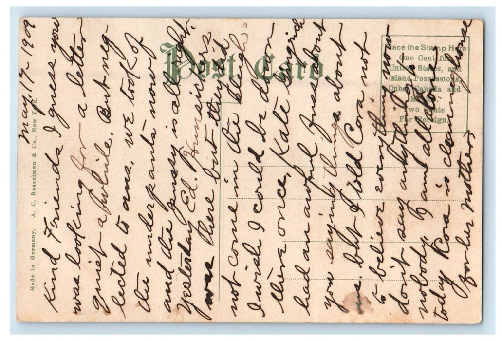 1909 North Lebanon Furnaces Lebanon Pennsylvania PA Posted Antique Postcard