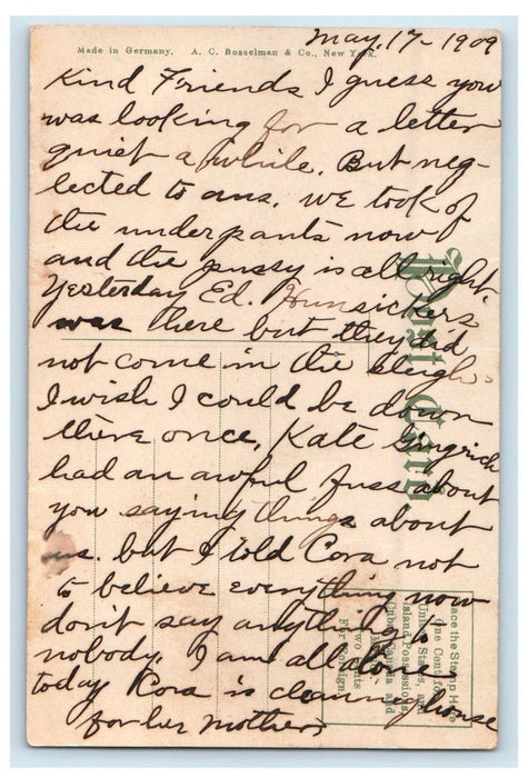 1909 North Lebanon Furnaces Lebanon Pennsylvania PA Posted Antique Postcard