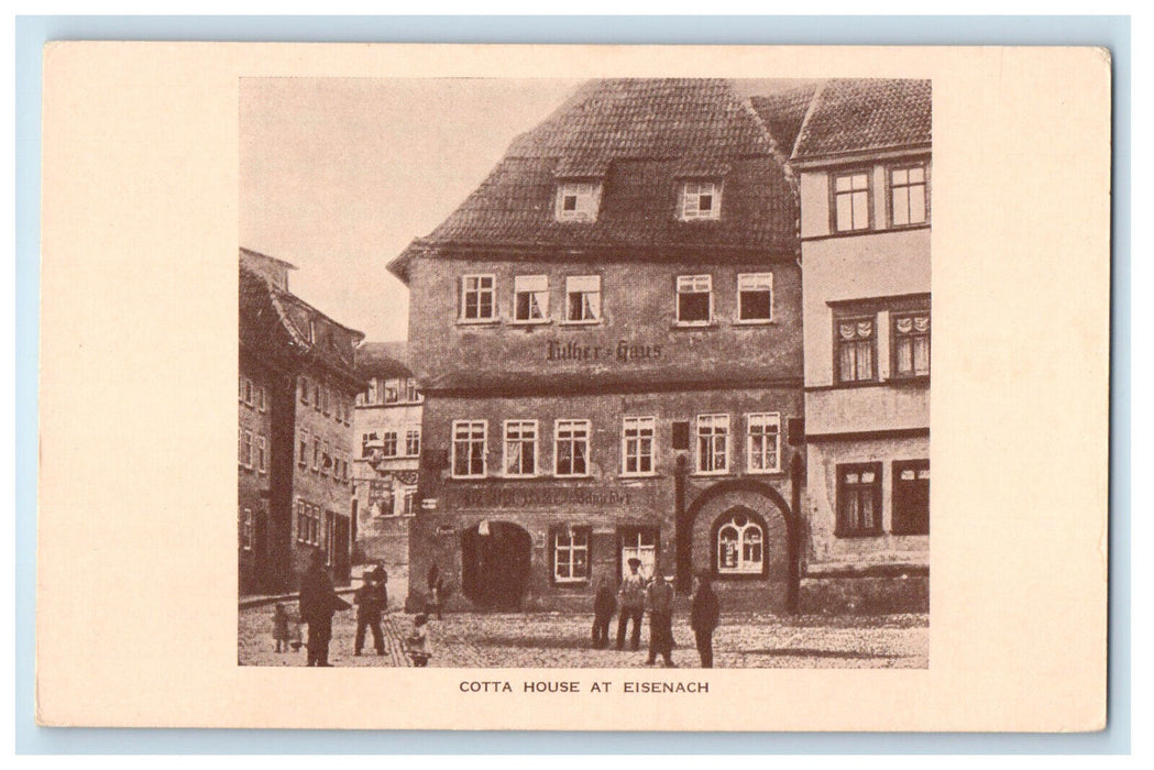 c1940s View of Cotta House at Eisenach Germany Unposted Antique Postcard