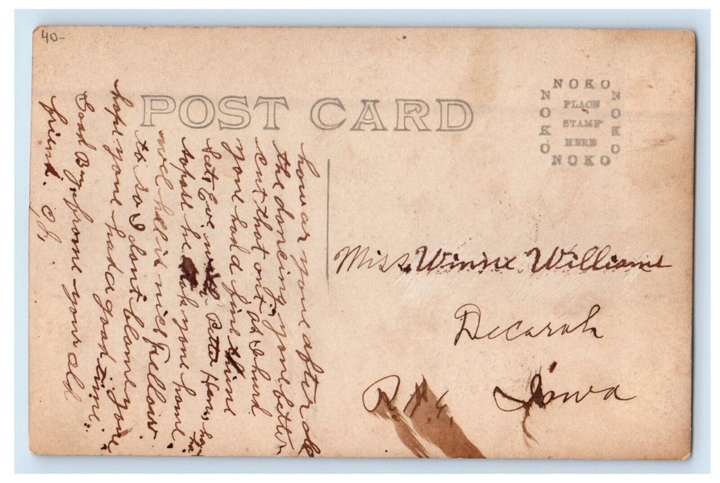 c1910's M And ST. L Bridge Sioux Rapids Iowa IA RPPC Photo Antique Postcard