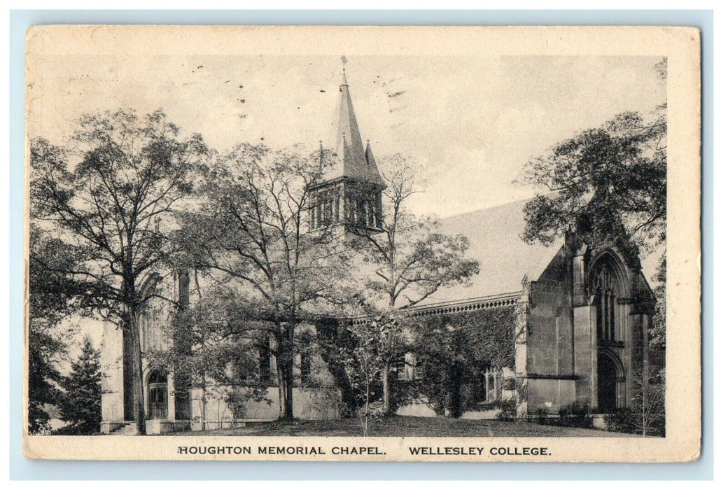 1930 Houghton Memorial Chapel, Wellesley College, Massachusetts MA Postcard