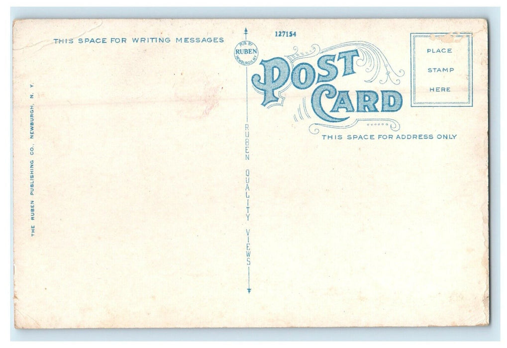 c1920's Along The Lackawanna Trail Cars New Milford Pennsylvania PA Postcard