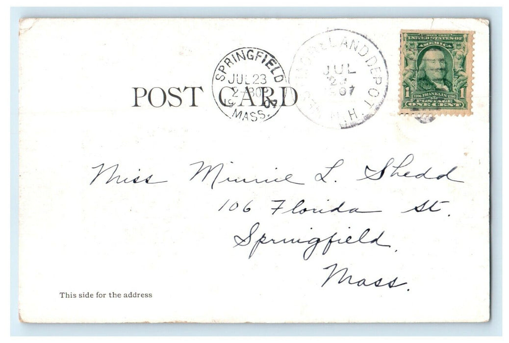 1907 Boston And Maine Railroad Station Westmoreland New Hampshire NH Postcard