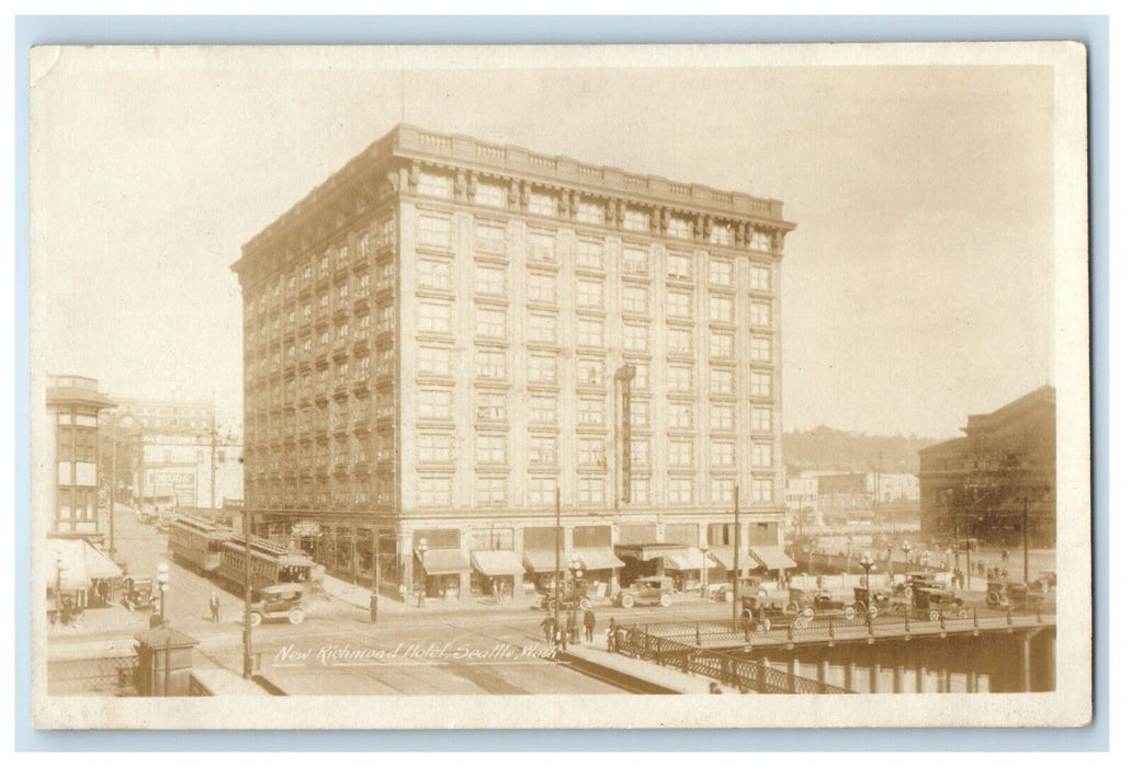 c1920's New Richmond Hotel Seattle Washington WA RPPC Photo Vintage Postcard