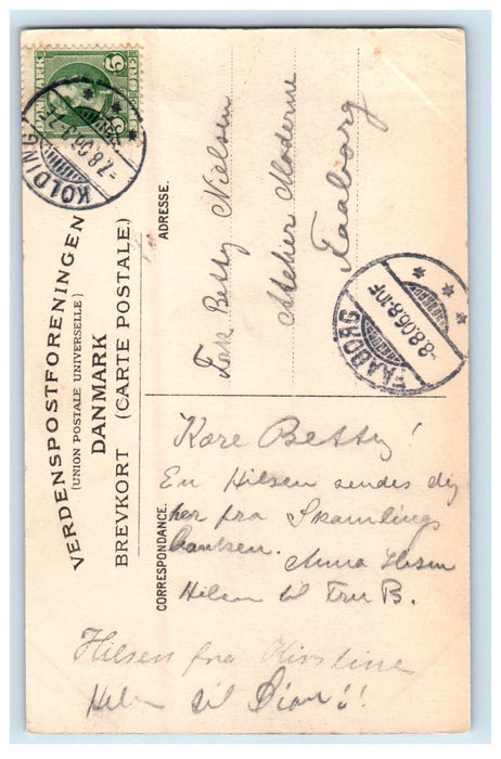 c1910 Skamlingsbanken Vejstrup Parish, Jutland Denmark Posted Postcard