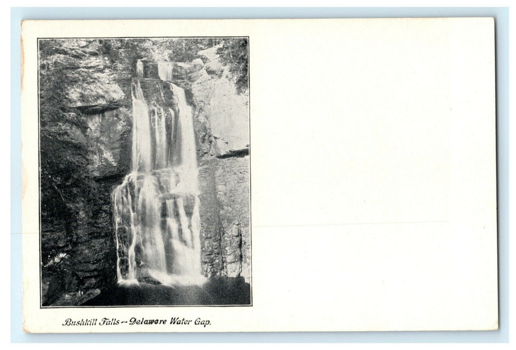 Bushkill Falls Delaware Water Gap Waterfall Antique Vintage Postcard