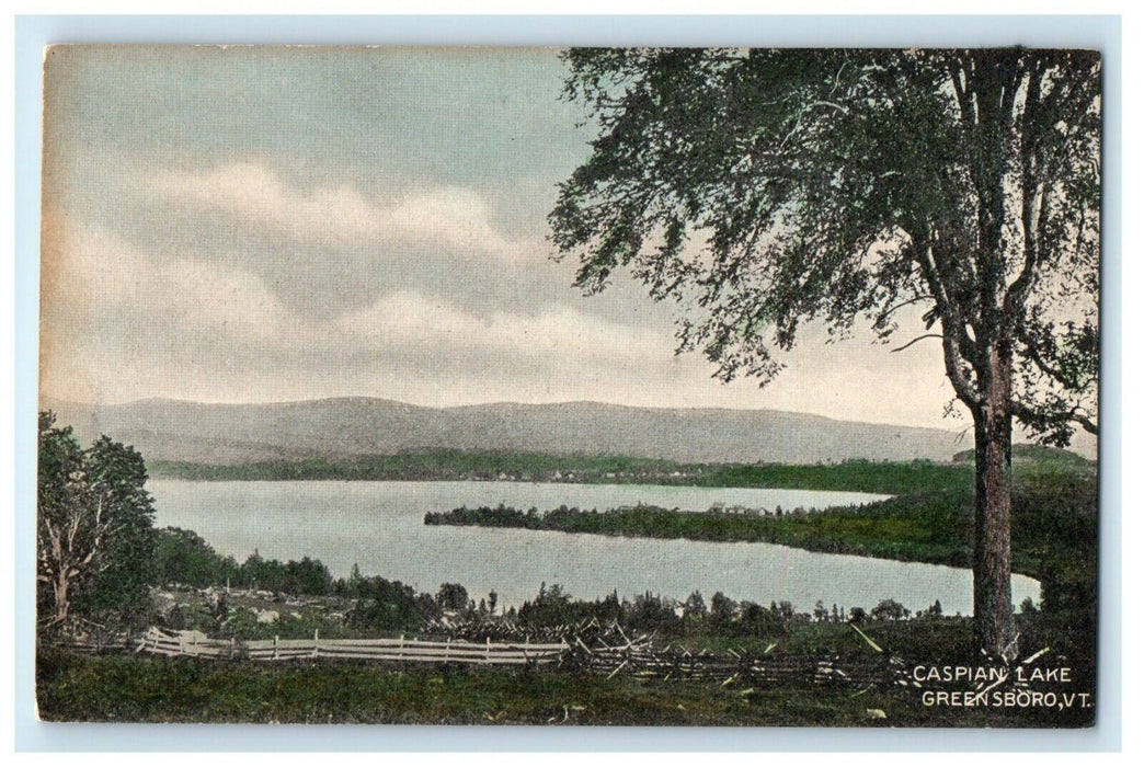 1905 Caspian Lake, Greensboro, Vermont VT Antique Unposted Postcard