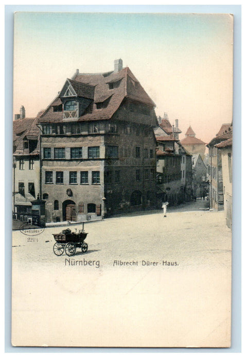 c1910 Nurnberg Albrecht Durer Haus, East Germany Vintage Unposted Postcard