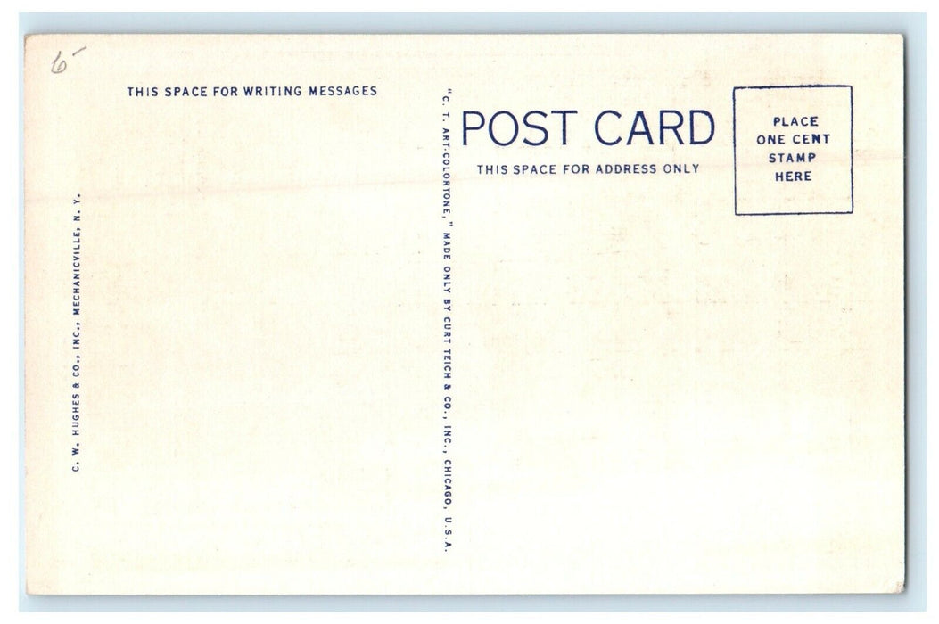 1929 Hampden Ponds Between Holyoke and Westfield Massachusetts MA Postcard