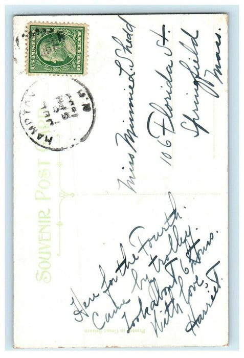 1909 Rocks Showing Boar Head, Hampton Beach New Hampshire NH Antique Postcard