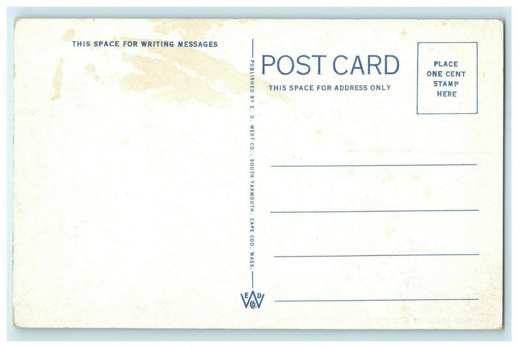 Surf and Ocean Cape Cod Massachusetts Vintage Postcard