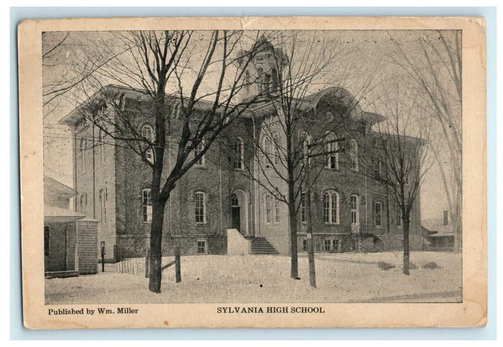 1911 Sylvania High School Ohio OH Posted Antique Postcard