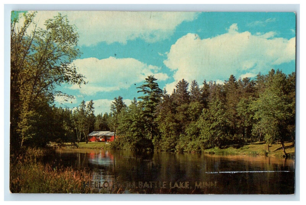 A View Of Land Of Sky Blue Waters Battle Lake Minnesota MN Vintage Postcard