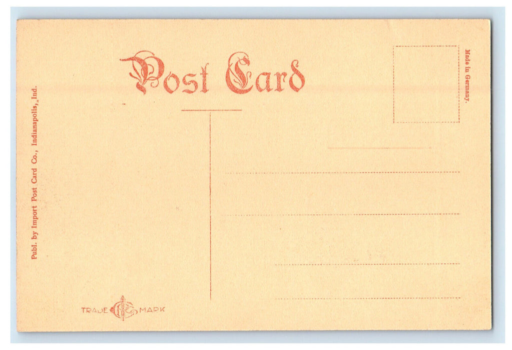 c1910 English Hotel, Indianapolis Indiana IN Unposted Antique Postcard