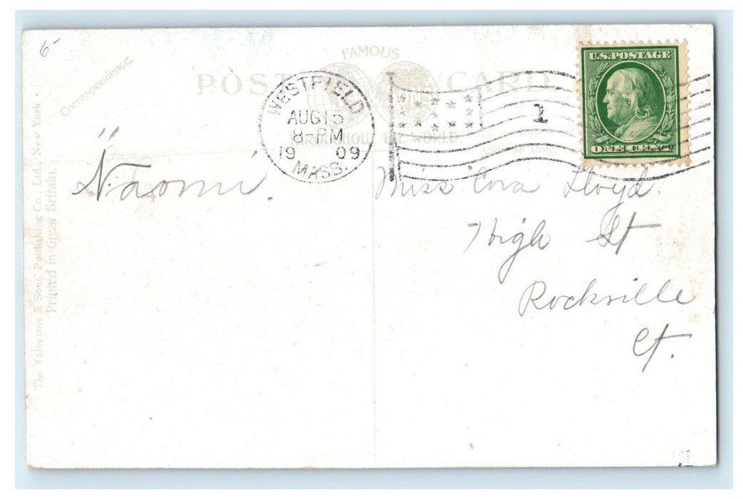 1909 State Normal Training School, Westfield Massachusetts MA Postcard