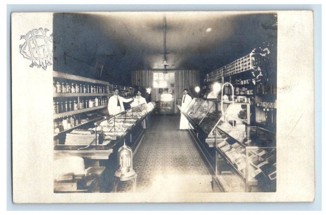 1907 Dry Goods Store Interior Chillicothe Missouri MO RPPC Photo Postcard