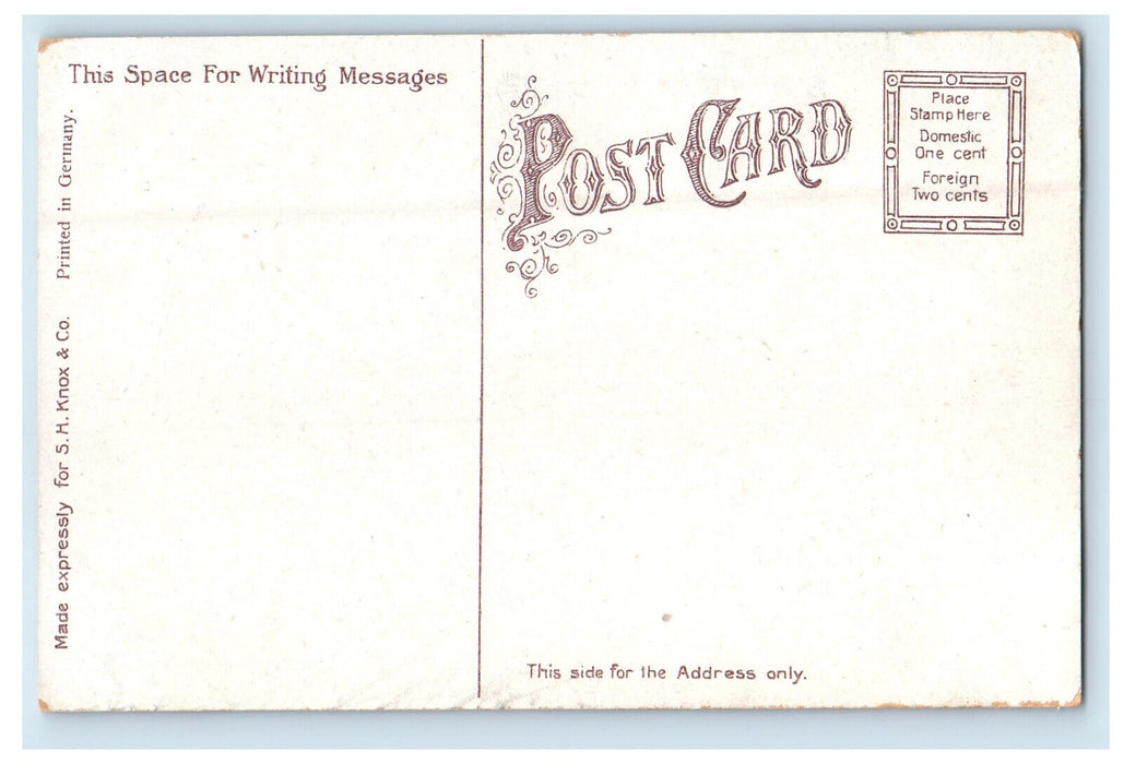 c1910 Muncie High School Muncie Indiana IN Unposted Antique Postcard