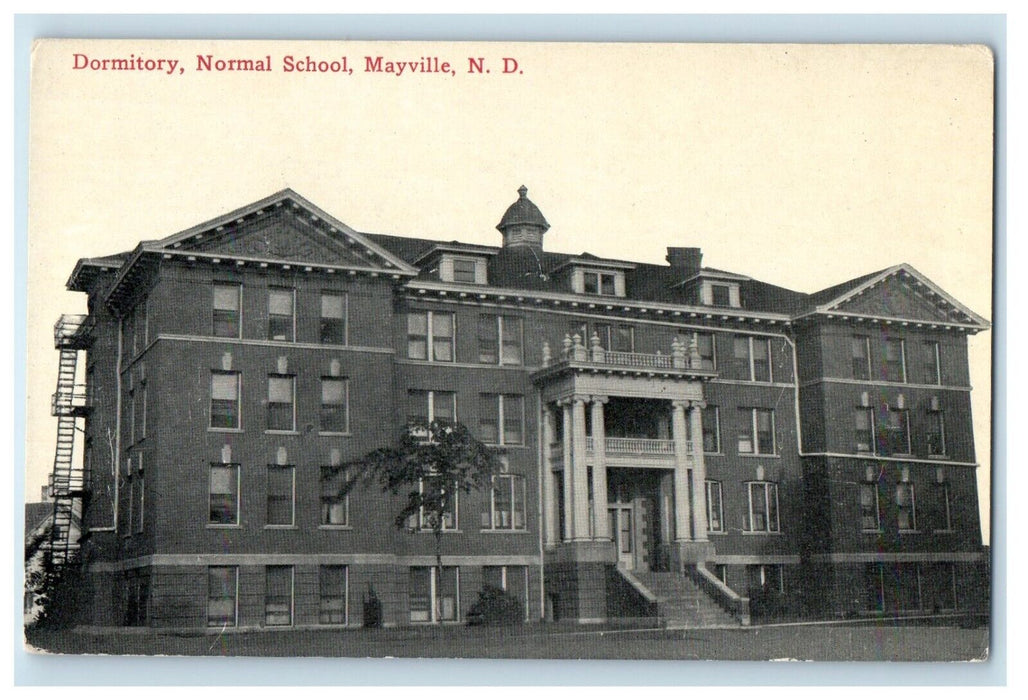 c1910 Dormitory Normal School Mayville North Dakota ND Unposted Postcard