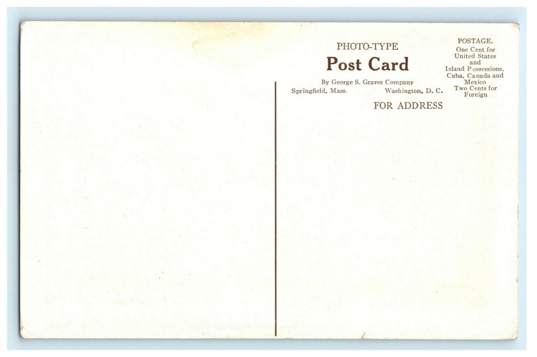 c1910 F Street 14th NW Washington DC Shopping District Classic Cars Postcard