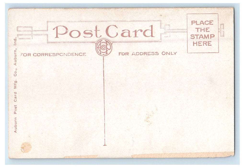 c1930s M.E. Parsonage and Church, La Fontaine Indiana IN Unposted Postcard